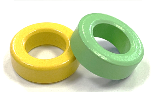 Types and comparison of iron powder cores